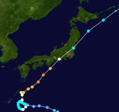 台風の経路